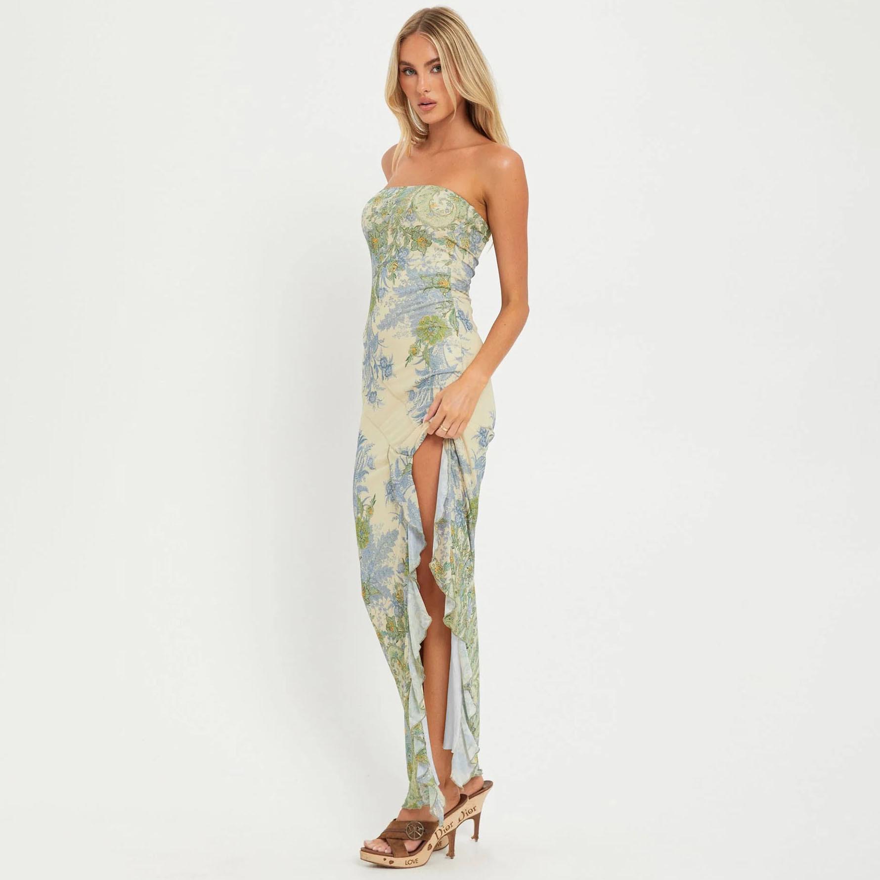 Elegant Mesh Print Slim Bandeau Dress for Summer 2026 Large світло-зелений колір
Elegant Mesh Print Slim Bandeau Dress for Summer 2026 Large світло-зелений колір