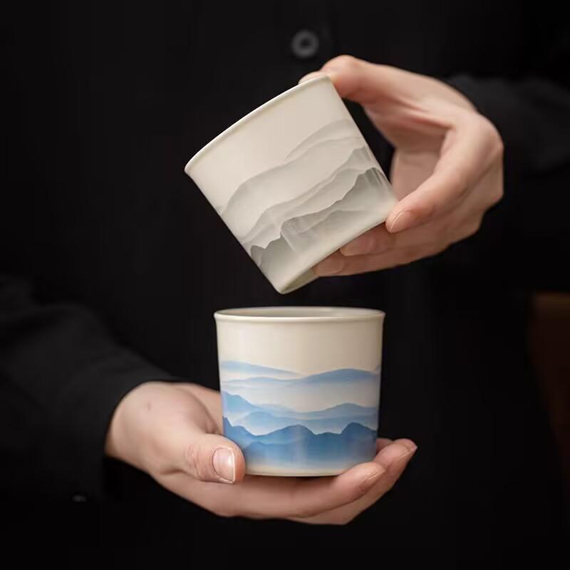Ink And Wash Jiangshan Teacup Ceramic Master Cup Personal Special Cup Household Coke Cup Tea Cup Tea Cup Hand Warmer Cup
Ink And Wash Jiangshan Teacup Ceramic Master Cup Personal Special Cup Household Coke Cup Tea Cup Tea Cup Hand Warmer Cup