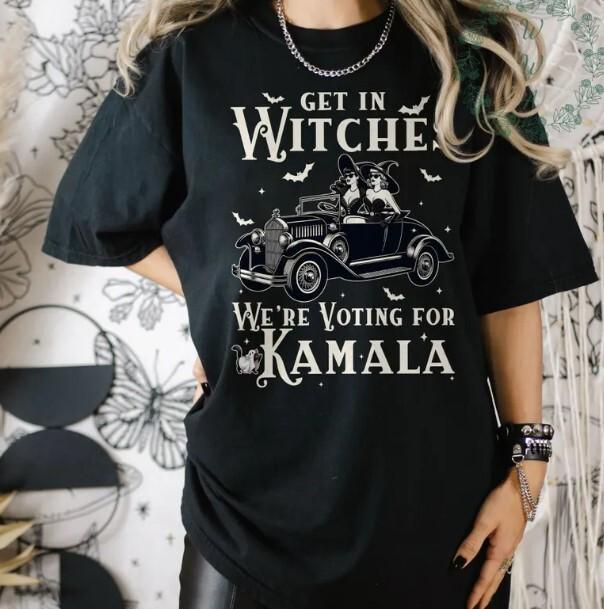 Kamala Harris Shirt, Halloween Election Shirt, Get in Witches, Were Voting for Unisex T-Shirt XL
Kamala Harris Shirt, Halloween Election Shirt, Get in Witches, Were Voting for Unisex T-Shirt XL