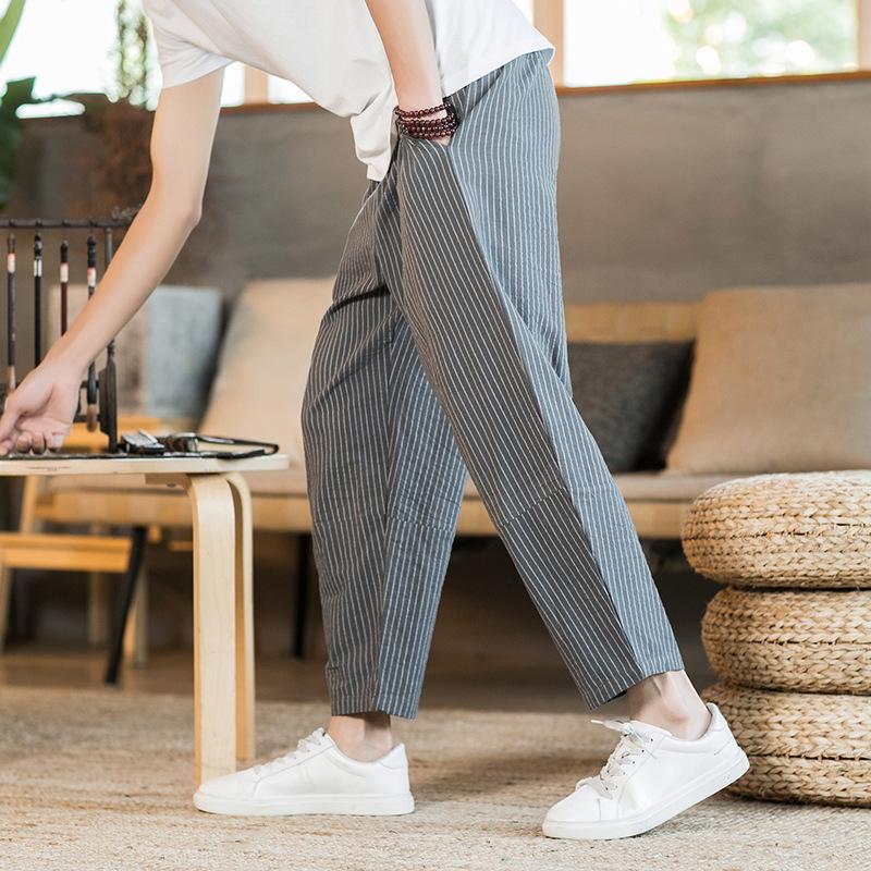 Chinese Style Striped Cotton Linen Harem Pants - Casual & Versatile 5XL серый
Chinese Style Striped Cotton Linen Harem Pants - Casual & Versatile 5XL серый