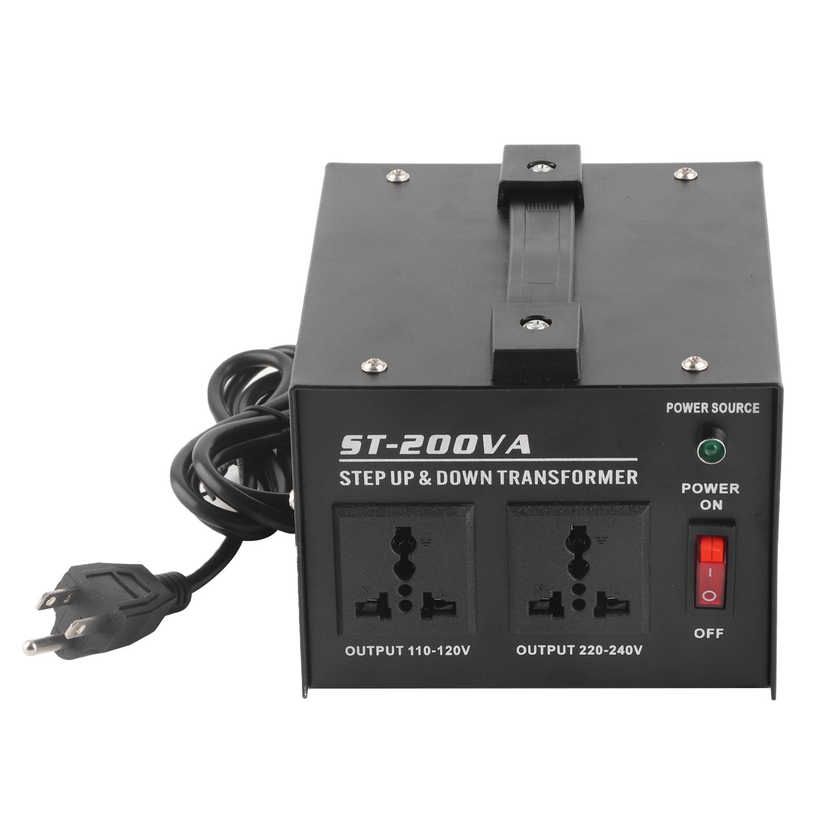 200W Voltage Converter with 2Pcs Universal Sockets to Power Transformer ST‑200VA Battery Charger Power Converter чорний
200W Voltage Converter with 2Pcs Universal Sockets to Power Transformer ST‑200VA Battery Charger Power Converter чорний