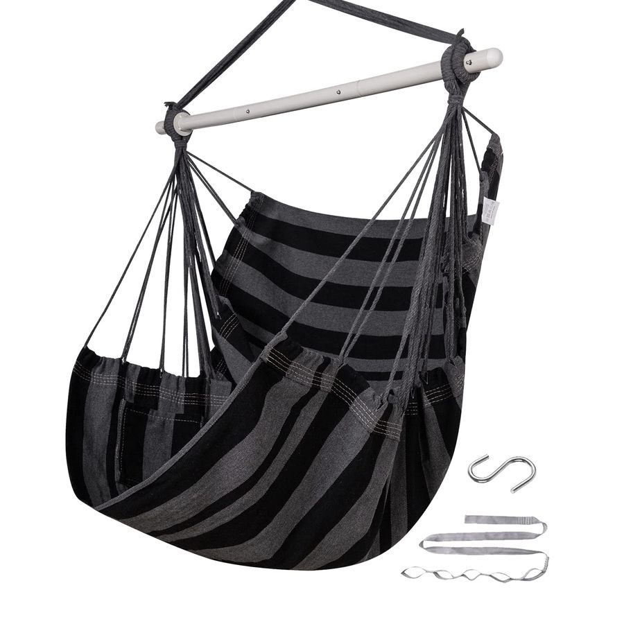 Hammock Chair Swing, HeavyDuty Hanging Rope Swing Seat Supports 500 Lbs, Ideal for Outdoor Patio, Backyard, Porch, Deck amp Indo
Hammock Chair Swing, HeavyDuty Hanging Rope Swing Seat Supports 500 Lbs, Ideal for Outdoor Patio, Backyard, Porch, Deck amp Indo