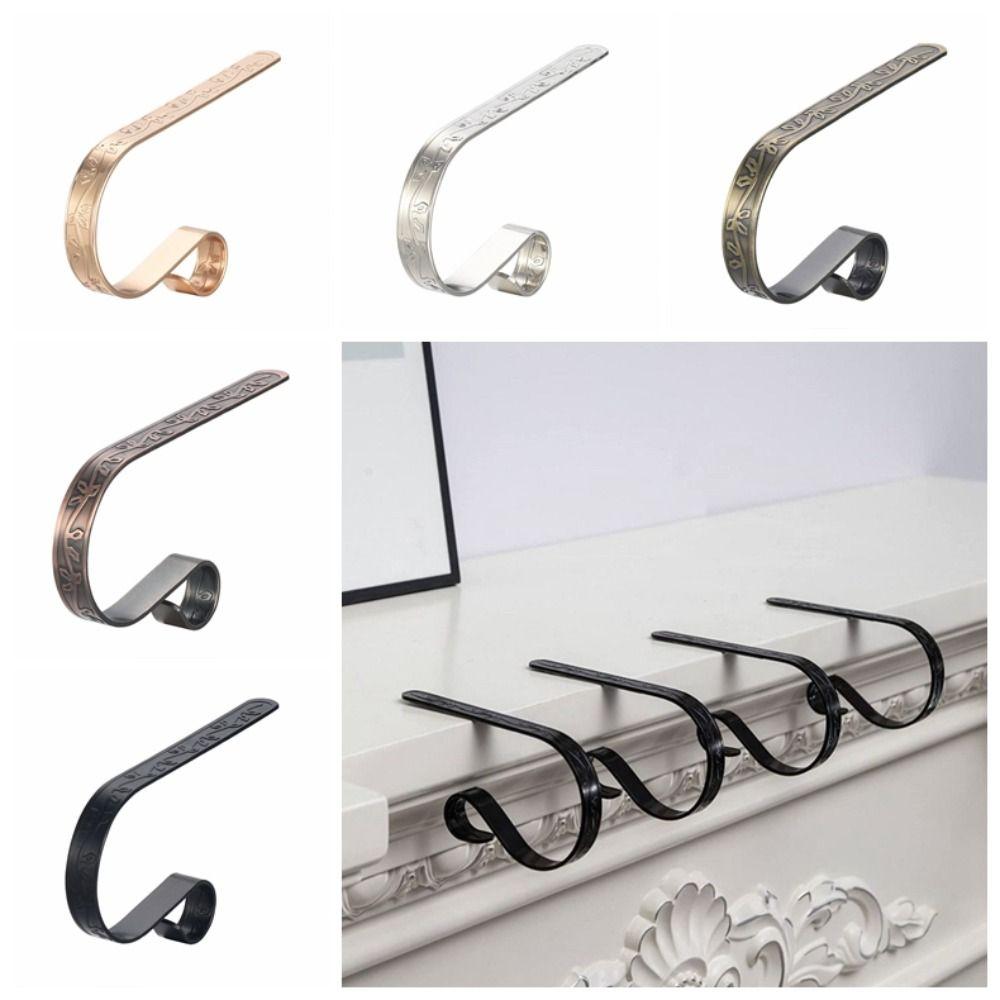 Metal Christmas Hanging Hook Nail-free Christmas Stocking Hangers Xmas Party Supplies Fireplace
Metal Christmas Hanging Hook Nail-free Christmas Stocking Hangers Xmas Party Supplies Fireplace