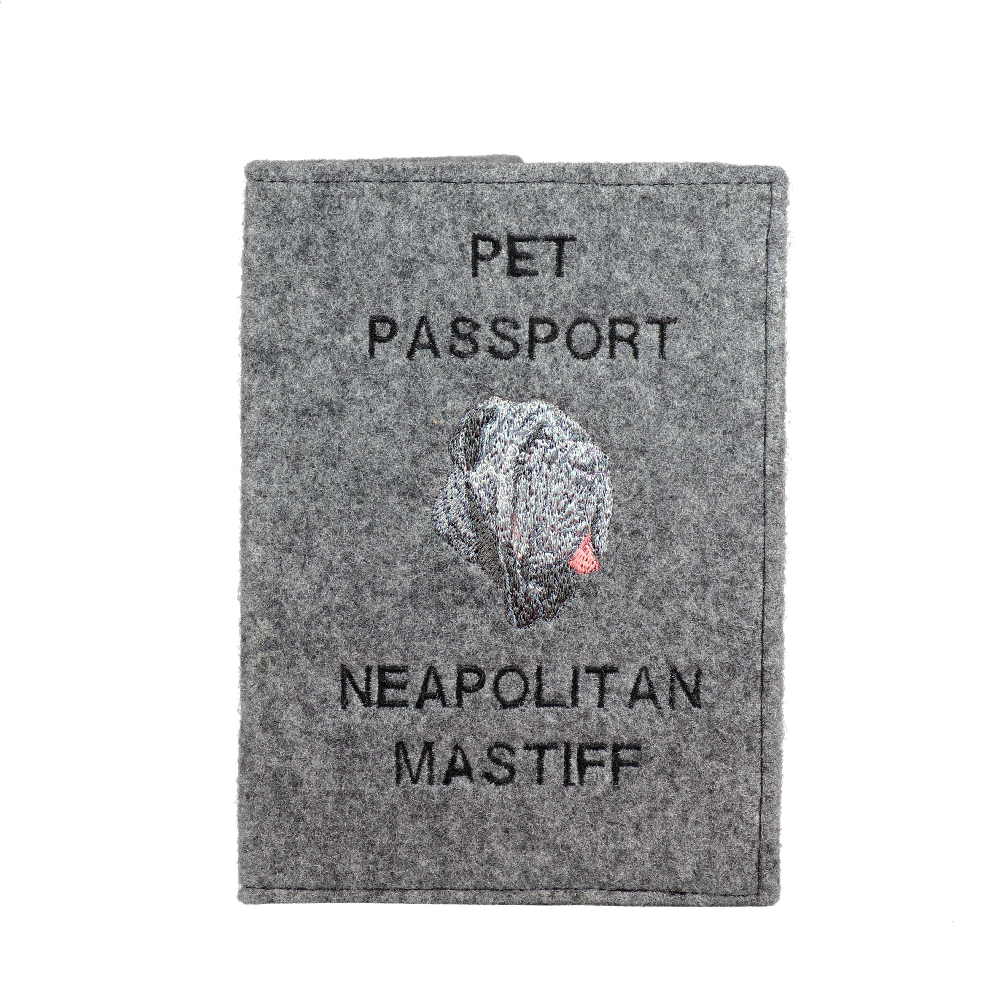 Neapolitan Mastiff, Mastino Napoletano - Dog passport case, document case, gift for the traveller from the Art-Dog brand сірий колір
Neapolitan Mastiff, Mastino Napoletano - Dog passport case, document case, gift for the traveller from the Art-Dog brand сірий колір