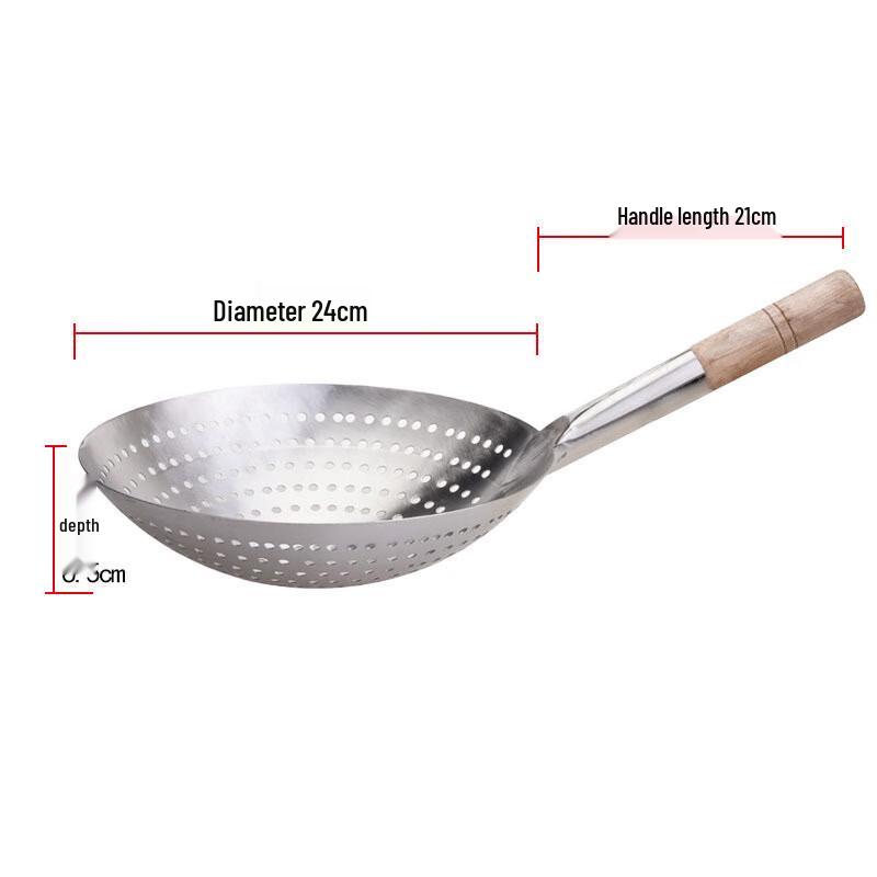 Dirian Stainless Steel Frying Skimmer with Wooden Handle
Dirian Stainless Steel Frying Skimmer with Wooden Handle