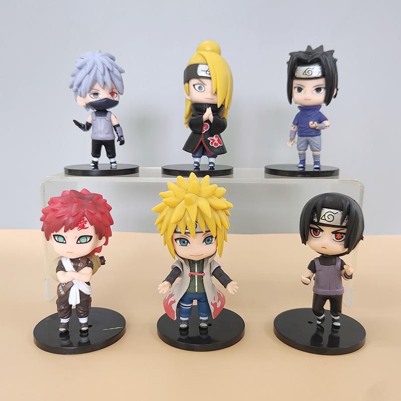 6Pcs Naruto Shippuden Anime Figure Sasuke Itachi Kakashi Gaara Action Figures Q Version PVC Kid Toy Doll Desktop Decoration Gift
6Pcs Naruto Shippuden Anime Figure Sasuke Itachi Kakashi Gaara Action Figures Q Version PVC Kid Toy Doll Desktop Decoration Gift