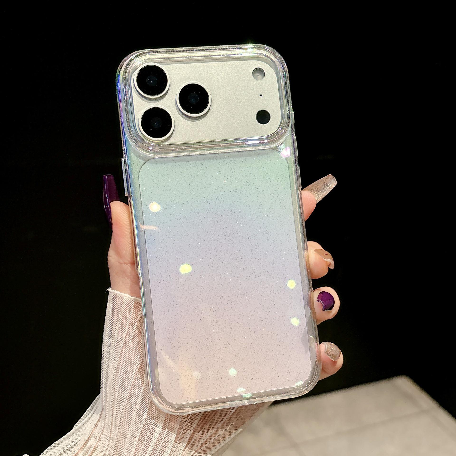 Прозрачный чехол для телефона из акрила с лазерным глиттером для iPhone 17 Pro Max/16/15 13 Pro
Прозрачный чехол для телефона из акрила с лазерным глиттером для iPhone 17 Pro Max/16/15 13 Pro