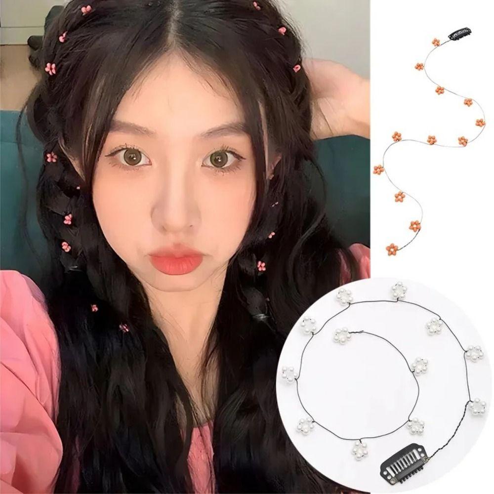 2pcs Sweet Flower Hair Chain Korean Style Braided Headband Hair Rope Hair Clip Women белый
2pcs Sweet Flower Hair Chain Korean Style Braided Headband Hair Rope Hair Clip Women белый