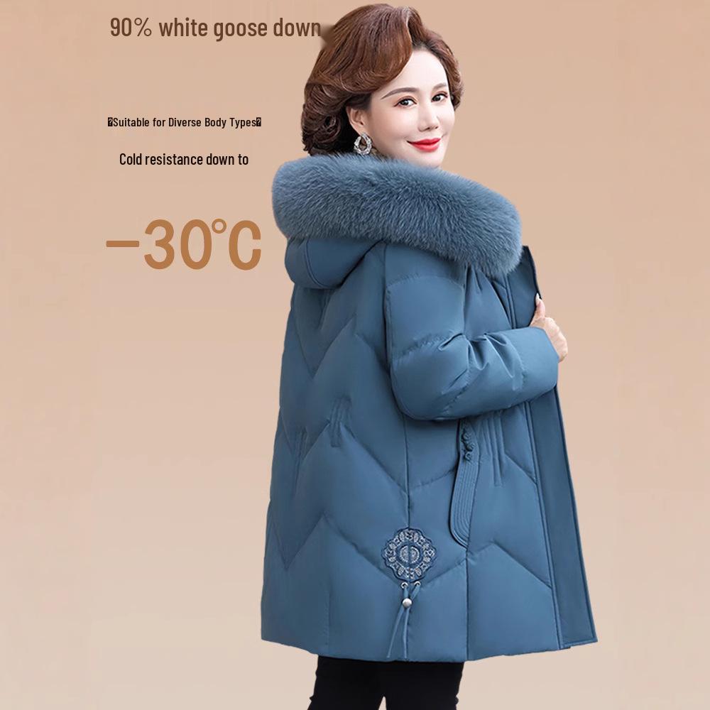 Women s Mid-Length White Goose Down Jacket 2024: Warm, Thick Winter Outerwear for Middle-Aged & Elderly. 5XL (145–155 lbs)
Women s Mid-Length White Goose Down Jacket 2024: Warm, Thick Winter Outerwear for Middle-Aged & Elderly. 5XL (145–155 lbs)