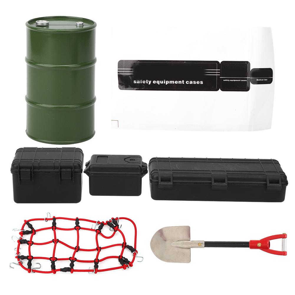 Oil Barrel Storage Box Shovel Luggage Net Sticker RC Car Decorative Tools AccessoryBlack чорний
Oil Barrel Storage Box Shovel Luggage Net Sticker RC Car Decorative Tools AccessoryBlack чорний