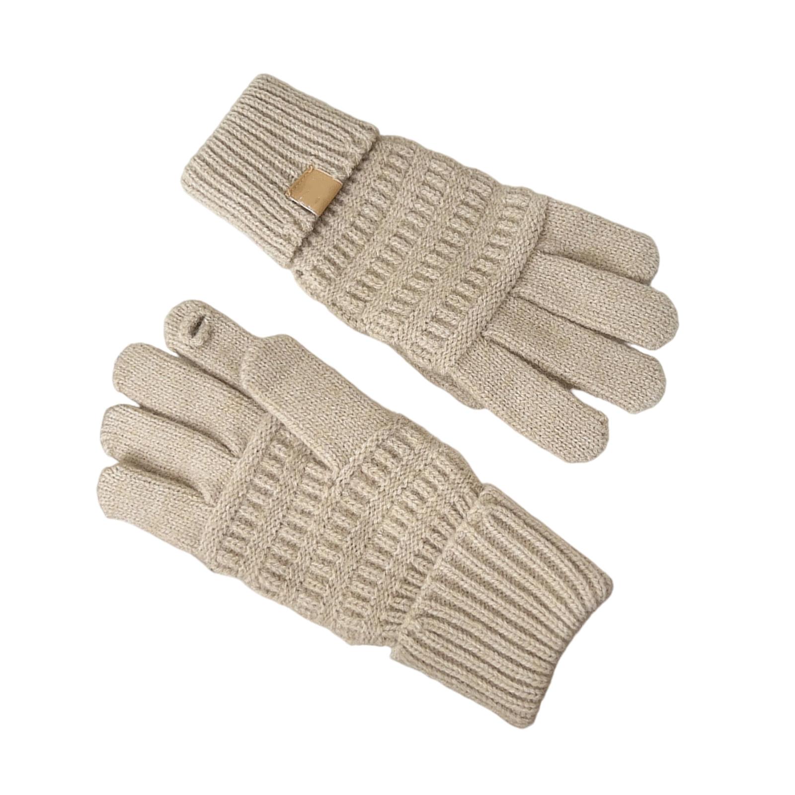 Warm Knit Gloves Thick Stylish Mitten Gloves Five Finger Lovely Handwear Stylish for Girl Women бежевий
Warm Knit Gloves Thick Stylish Mitten Gloves Five Finger Lovely Handwear Stylish for Girl Women бежевий