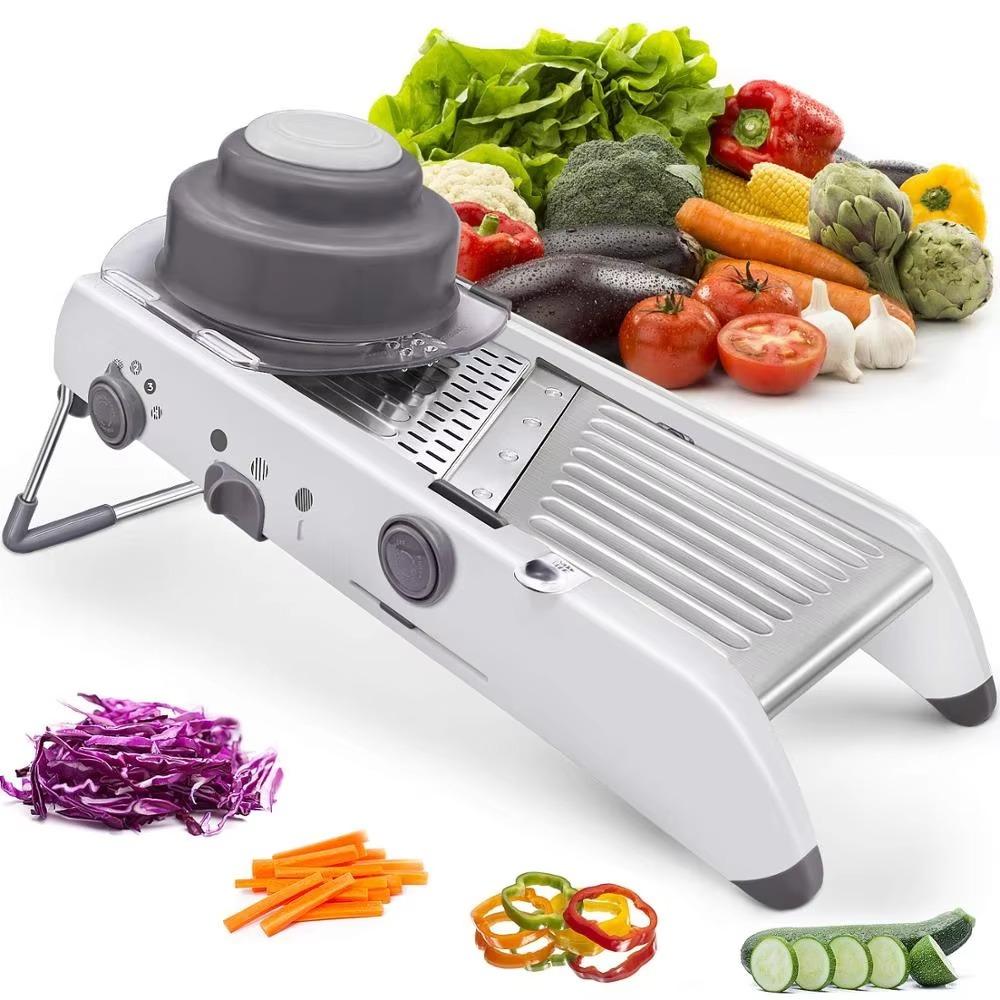 Adjustable Vegetable Cutter Manual Vegetable Slicer Kitchen Gadgets Vegetable Shredder Cabbage сірий
Adjustable Vegetable Cutter Manual Vegetable Slicer Kitchen Gadgets Vegetable Shredder Cabbage сірий