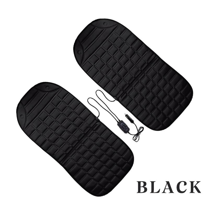 Универсальные автомобильные сиденья с подогревом 12 В, Зимний подогреватель сидений, Чехлы-подушки для подогрева сидений автомобиля, Автомобильное электрическое сиденье с подогревом, Зимняя подкладка для автомобиля чёрный