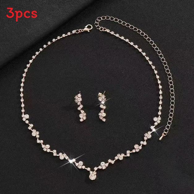 Fashion Jewelry Set With Dazzling Water Diamond For Brides And Women RoseGold
Fashion Jewelry Set With Dazzling Water Diamond For Brides And Women RoseGold