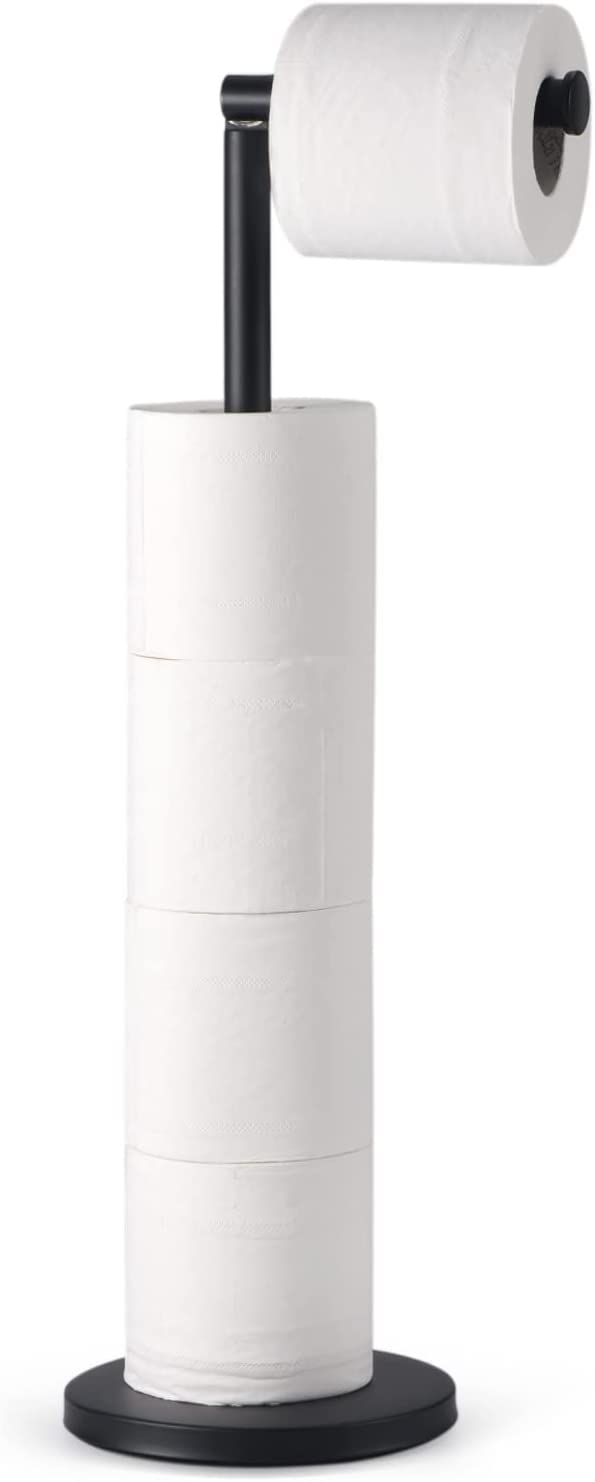 YUET Freestanding Toilet Paper Holder, Freestanding Foldable Paper Holder Stand with Stainless Steel Rust-Resistant Base, Freestanding Dispenser, Hold
YUET Freestanding Toilet Paper Holder, Freestanding Foldable Paper Holder Stand with Stainless Steel Rust-Resistant Base, Freestanding Dispenser, Hold