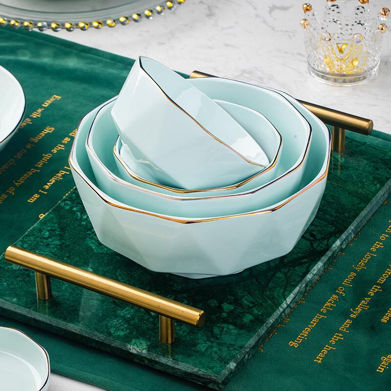 Abay Blue Diamond Hand-Painted Ceramic Dinnerware Set
Abay Blue Diamond Hand-Painted Ceramic Dinnerware Set