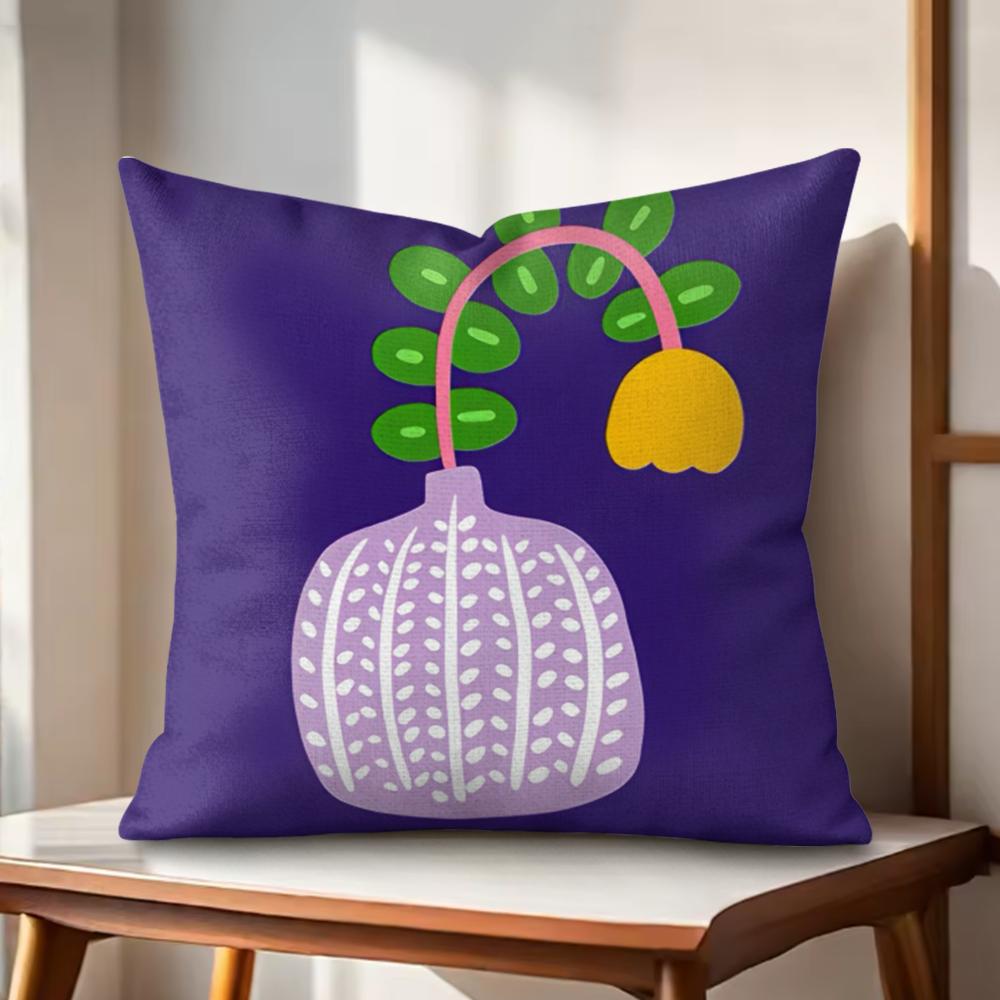 Cartoon Vase Cushion Cover Natural Linen Organic Fabric DoubleSided Printing Couch Pillow Covers Home Decor 30x30cm
Cartoon Vase Cushion Cover Natural Linen Organic Fabric DoubleSided Printing Couch Pillow Covers Home Decor 30x30cm