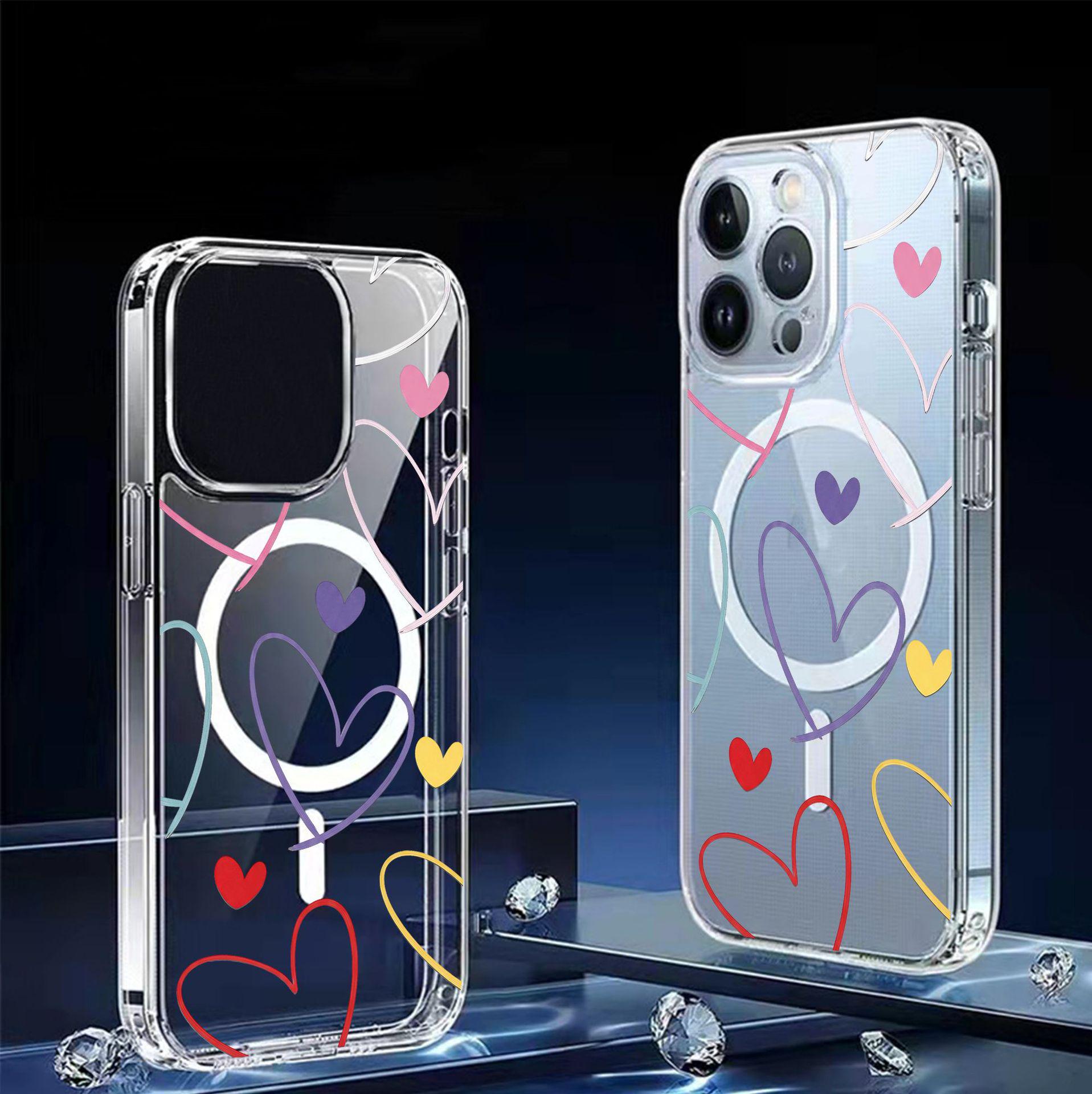 Heart Magnet Transparent Phone Case for iPhone 14/15/16/17 Pro Max iPhone 16e/17e прозорий
Heart Magnet Transparent Phone Case for iPhone 14/15/16/17 Pro Max iPhone 16e/17e прозорий
