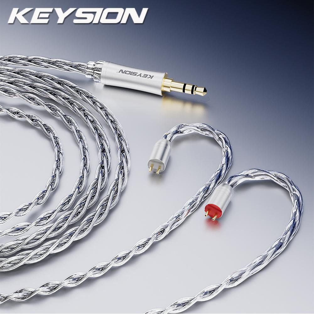 KEYSION 0.78мм 2-контактний 8-жильний покращений HIFI кабель для навушників 3.5мм/4.4мм баланс Монокристалічна мідь DIY кабель для навушників
KEYSION 0.78мм 2-контактний 8-жильний покращений HIFI кабель для навушників 3.5мм/4.4мм баланс Монокристалічна мідь DIY кабель для навушників