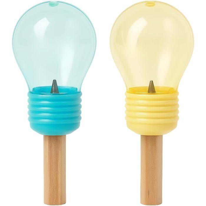 Pack of 2 Bulb-Shaped Pencil Sharpeners 7 cm Random Color Original School Supply
Pack of 2 Bulb-Shaped Pencil Sharpeners 7 cm Random Color Original School Supply