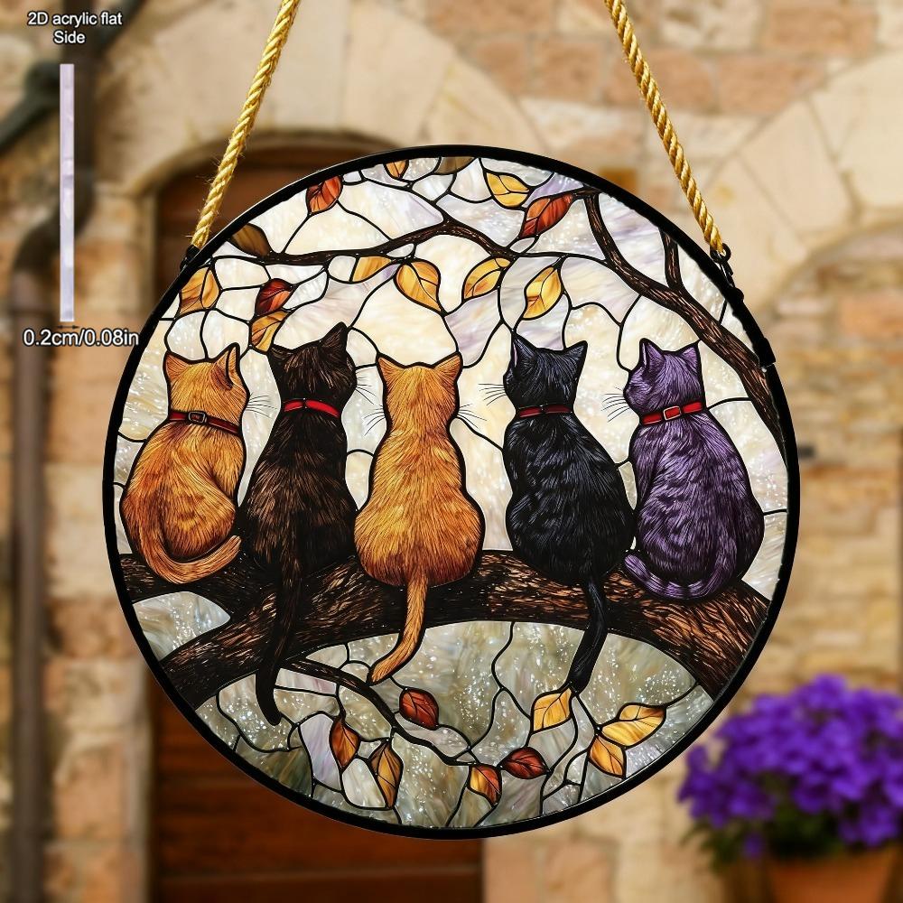 Five Cats & Branch Theme Sun Catcher Acrylic Ornamen Sign, Nurseries, Vintage Home Decor Wall for Bar Kitchen, Restaurant Shop Wall Decor, Farmhouse L 20*20cm
Five Cats & Branch Theme Sun Catcher Acrylic Ornamen Sign, Nurseries, Vintage Home Decor Wall for Bar Kitchen, Restaurant Shop Wall Decor, Farmhouse L 20*20cm