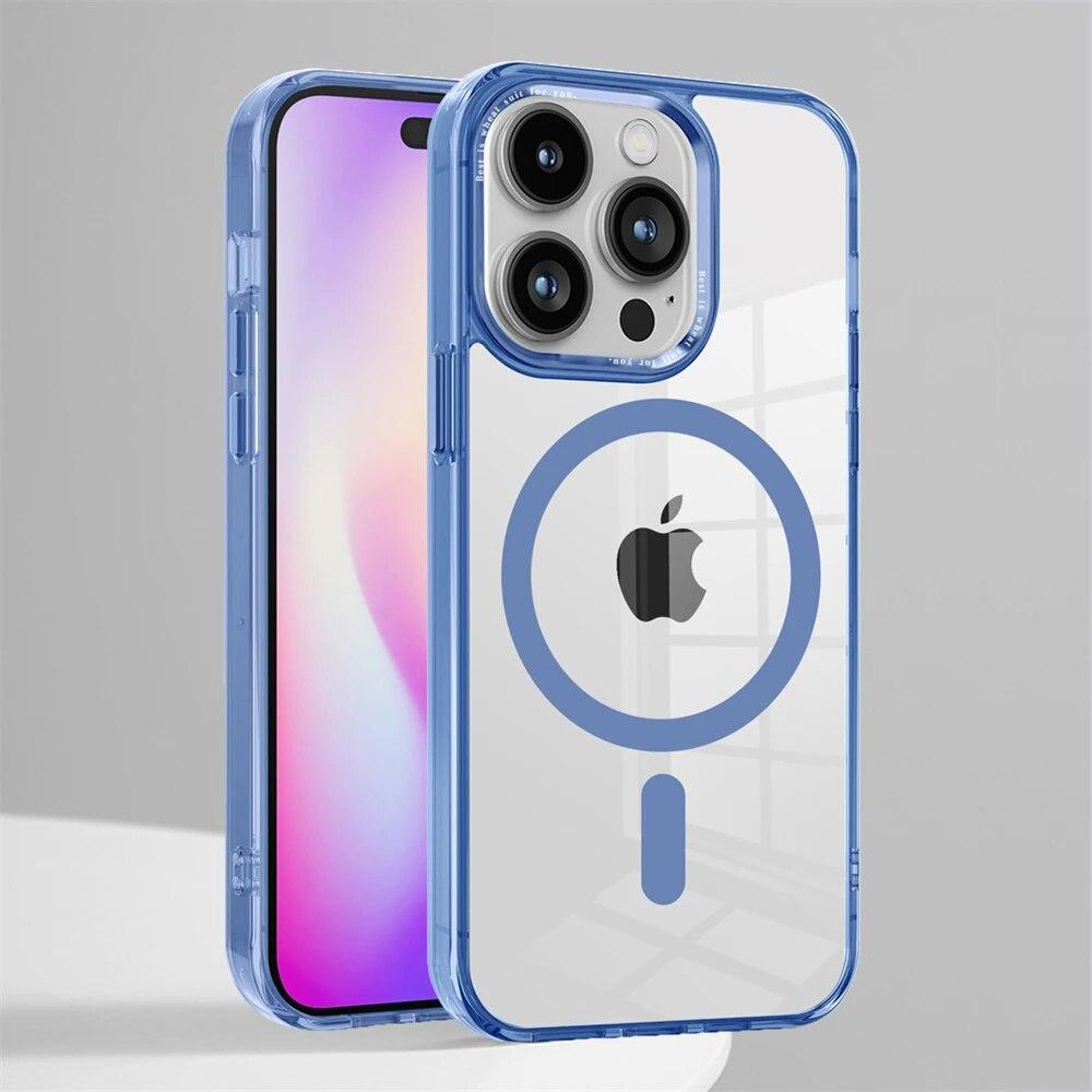 Роскошный HD прозрачный магнитный чехол с беспроводной зарядкой для IPhone 15 14 13 12 Pro Max 15 Plus для противоударного бампера Magsafe For iPhone 15 Plus синий
Роскошный HD прозрачный магнитный чехол с беспроводной зарядкой для IPhone 15 14 13 12 Pro Max 15 Plus для противоударного бампера Magsafe For iPhone 15 Plus синий