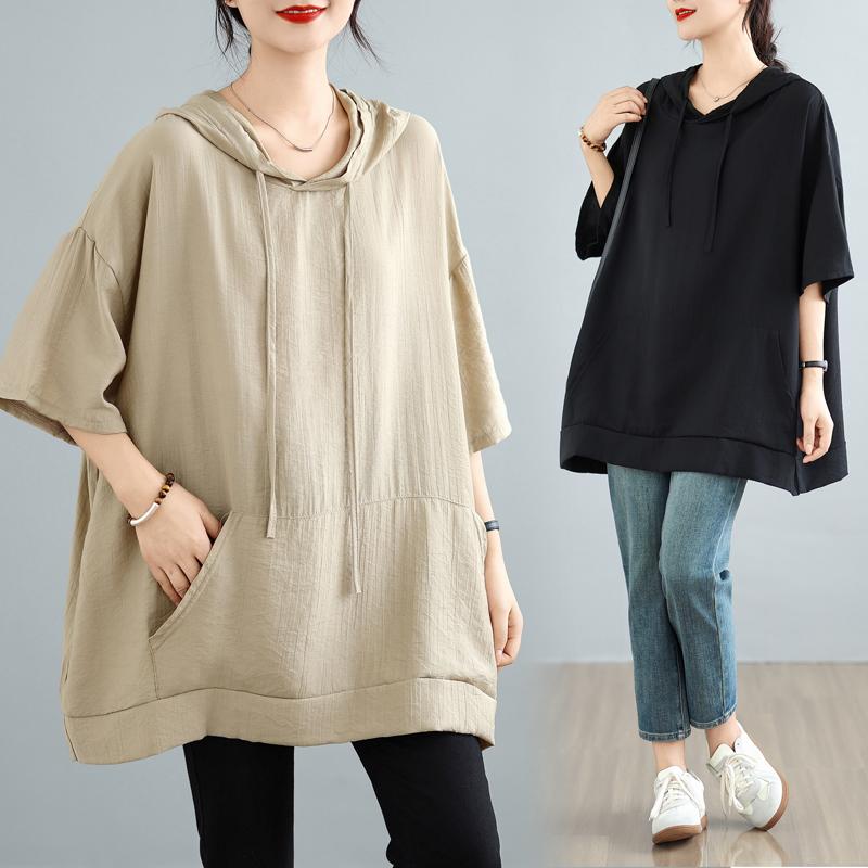 DIMANAF 2025 Summer Plus Size Hoodies Solid Oversized T-Shirt Women Loose Tops Tees Casual New Shirt One Size хакі
DIMANAF 2025 Summer Plus Size Hoodies Solid Oversized T-Shirt Women Loose Tops Tees Casual New Shirt One Size хакі