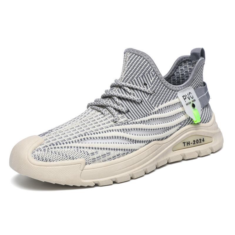 Мужская повседневная обувь большого размера, новая дышащая сетчатая ткань, корейская версия, модные простые кроссовки для студентов 39