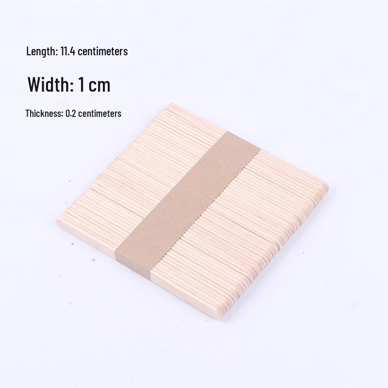 Цветные березовые палочки для мороженого для DIY и развивающих сцепляющихся игрушек
