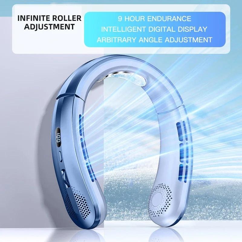 Hanging Neck Fan 3000mAh Portable Bladeless Mini USB Rechargeable Mute LED Digital Display Electric Fan Summer Air Cooler 2025
Hanging Neck Fan 3000mAh Portable Bladeless Mini USB Rechargeable Mute LED Digital Display Electric Fan Summer Air Cooler 2025