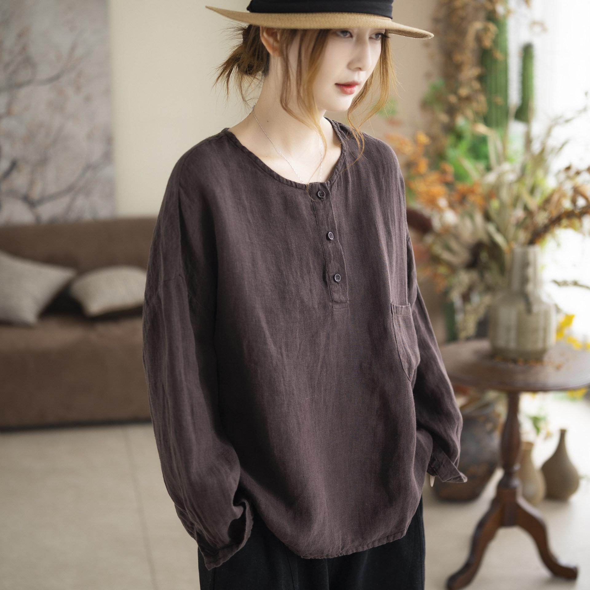 Johnature Women Vintage T-Shirts Spring Chinese Style Button Patchwork Pockets Irregular Long Sleeve T-Shirts XL кавовий
Johnature Women Vintage T-Shirts Spring Chinese Style Button Patchwork Pockets Irregular Long Sleeve T-Shirts XL кавовий