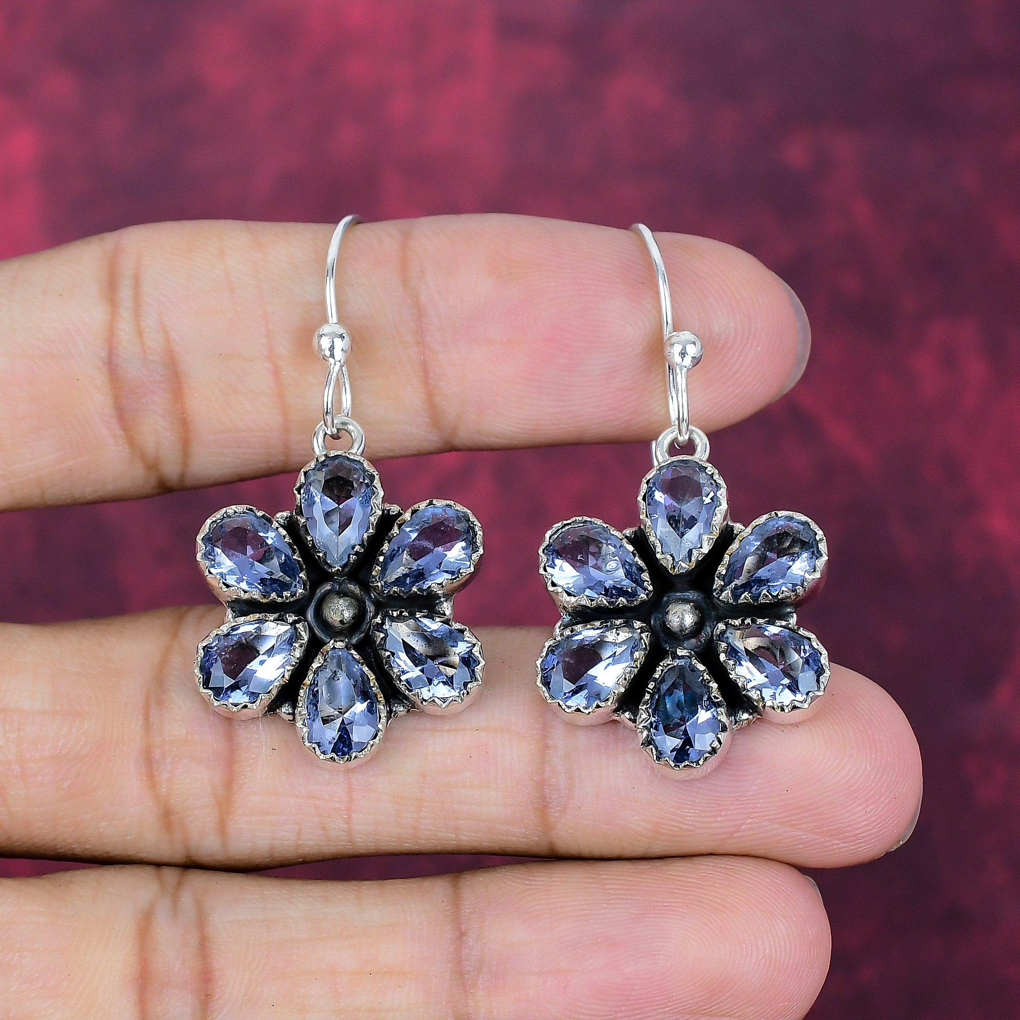 Iolite Handmade Gemstone Earrings, 925 Solid Sterling Silver Earrings Antique Jewelry, For Engagement Gift 1.77 Inches синий
Iolite Handmade Gemstone Earrings, 925 Solid Sterling Silver Earrings Antique Jewelry, For Engagement Gift 1.77 Inches синий