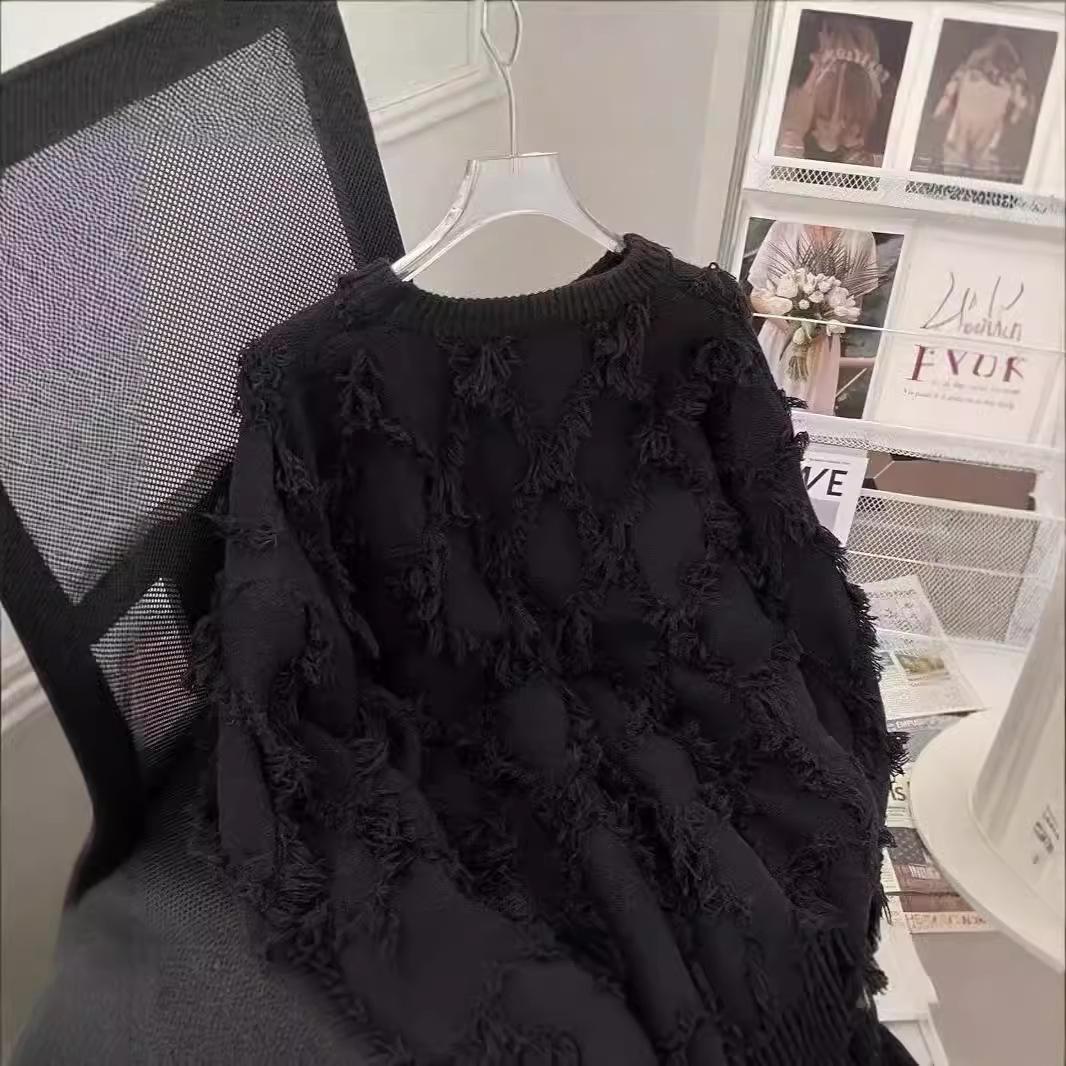 Autumn/Winter Soft Tassel Knit Pullover - Versatile Long Sleeve Couple Sweater Medium чёрный
Autumn/Winter Soft Tassel Knit Pullover - Versatile Long Sleeve Couple Sweater Medium чёрный