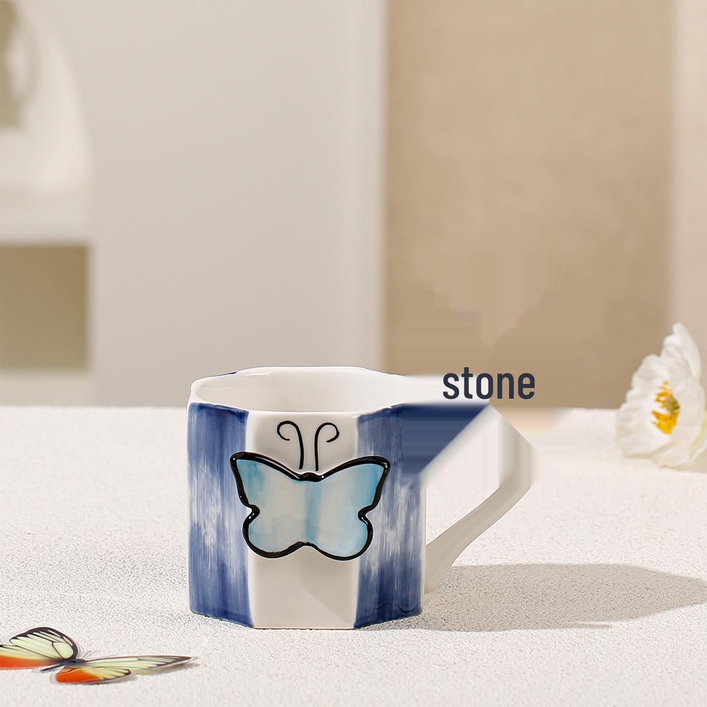 Ceramic Couple s Butterfly Mugs - European & American High-End Hand-Painted Embossed Design for Office Use 9.3*8.2 cm
Ceramic Couple s Butterfly Mugs - European & American High-End Hand-Painted Embossed Design for Office Use 9.3*8.2 cm