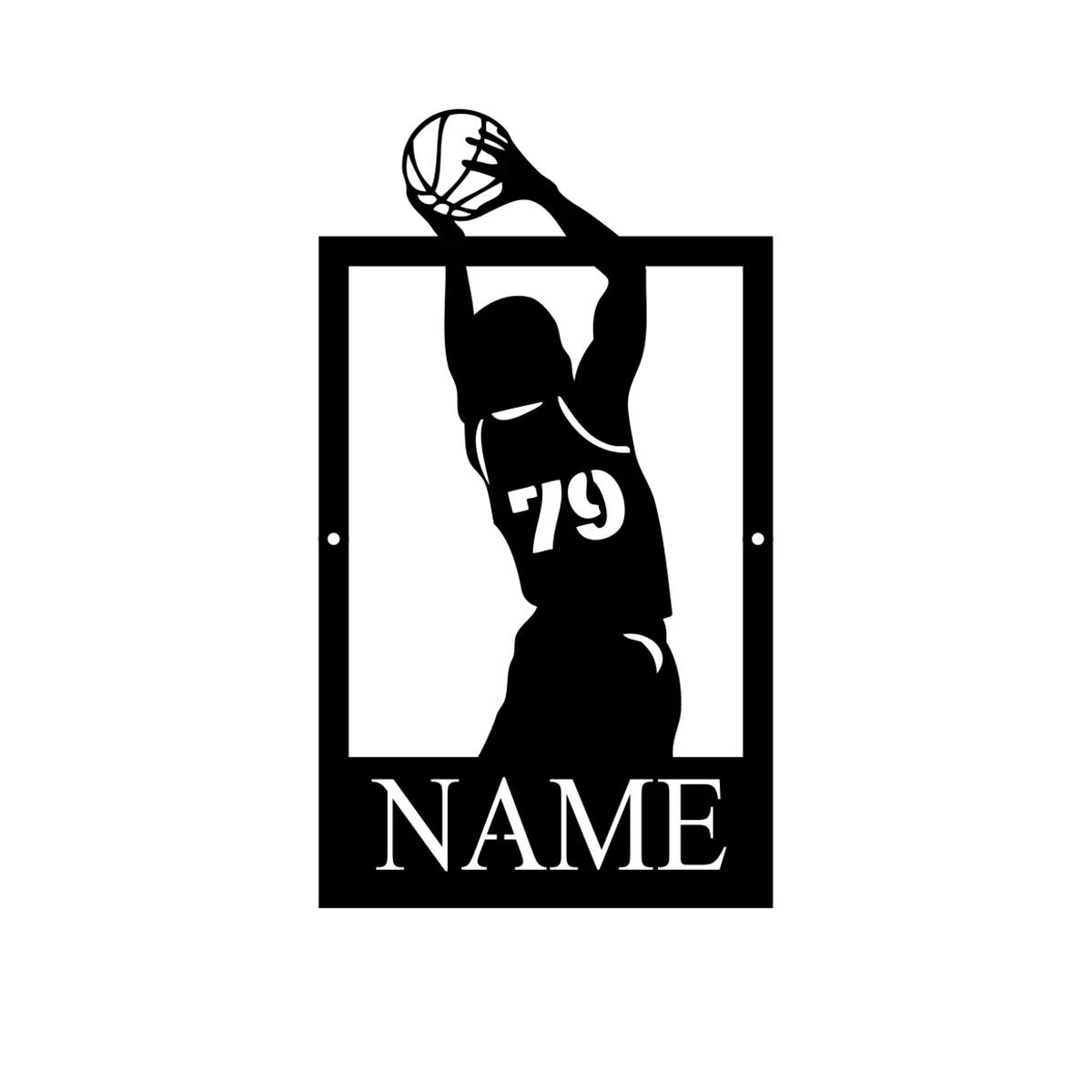 Basketball Metal Wall Art Personalized Athlete Sports Decor Name Sign
Basketball Metal Wall Art Personalized Athlete Sports Decor Name Sign