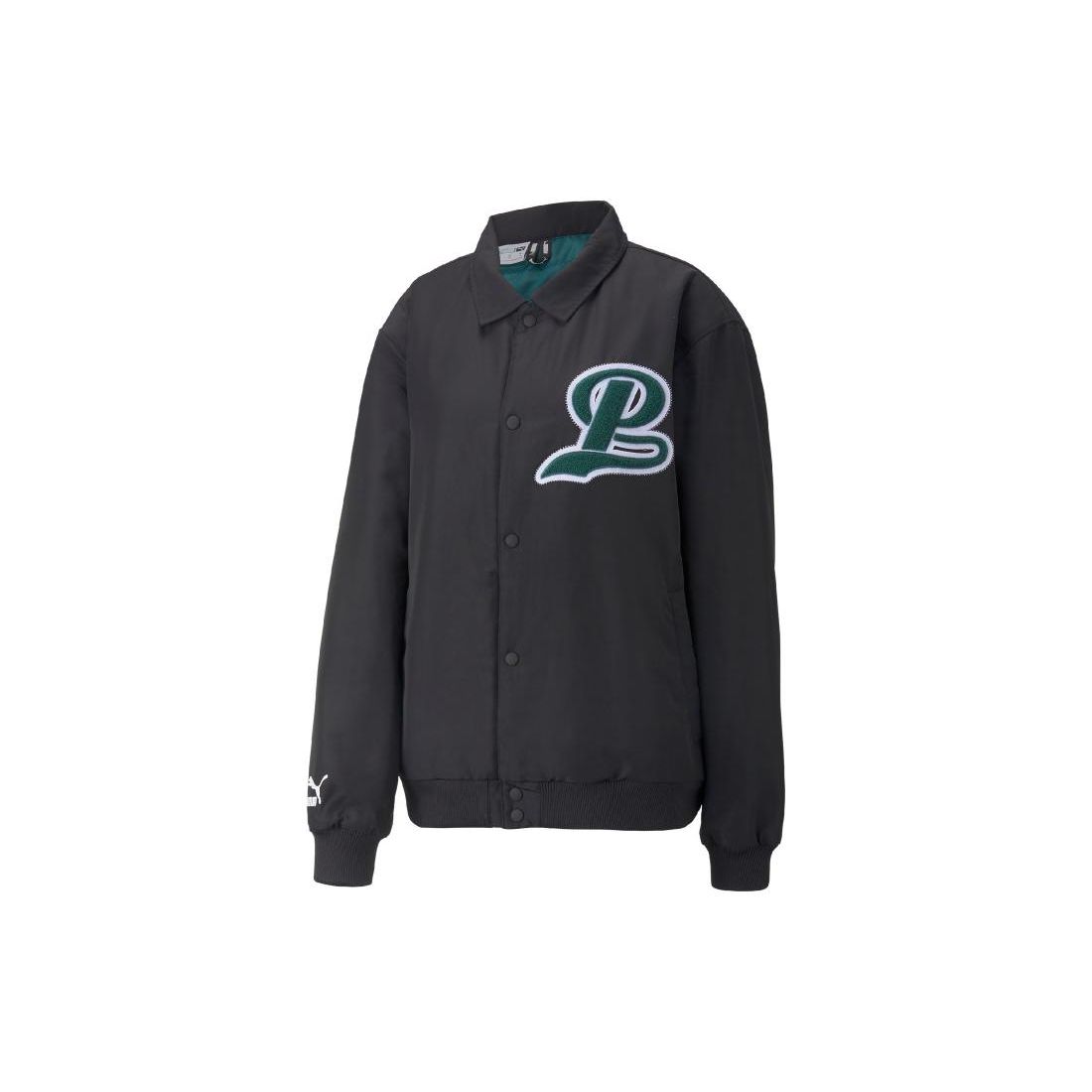 Однобортная мужская куртка с длинным рукавом с отложным воротником и логотипом Puma, черная 539272-01 L
Однобортная мужская куртка с длинным рукавом с отложным воротником и логотипом Puma, черная 539272-01 L
