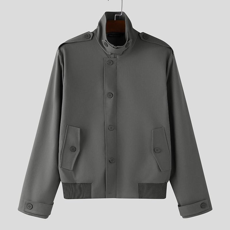 INCERUN Autumn Men Stand Neck Long Sleeve Casual Buttons Jackets Coats 5XL серый
INCERUN Autumn Men Stand Neck Long Sleeve Casual Buttons Jackets Coats 5XL серый