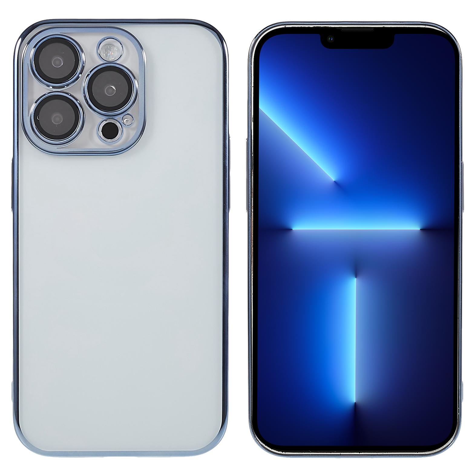 TPU+PC Case for iPhone 13 Pro Electroplating Cover Camera Lens Film Integrated Phone Case Blue
TPU+PC Case for iPhone 13 Pro Electroplating Cover Camera Lens Film Integrated Phone Case Blue