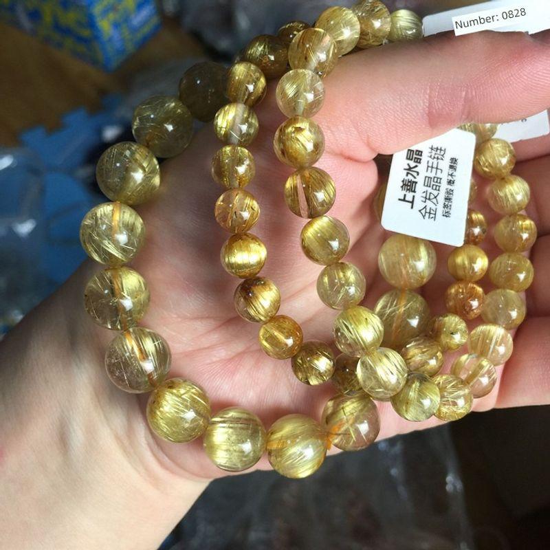 One Thing One Picture Brazil Natural Ornament Gold Rutilated Quartz Bracelet KK6833
One Thing One Picture Brazil Natural Ornament Gold Rutilated Quartz Bracelet KK6833