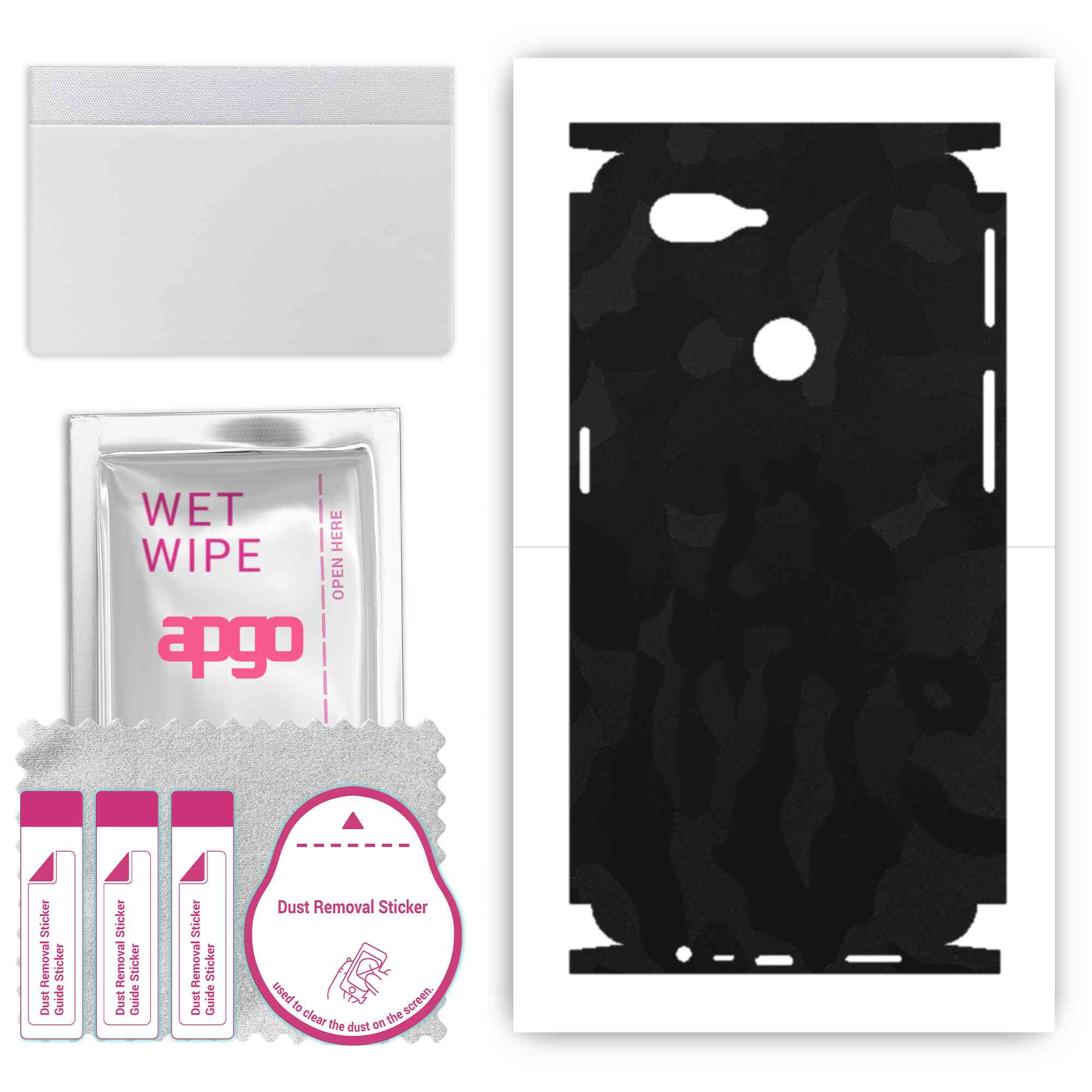 apgo Protective Skin Sticker for the back+sides compatible with Oppo A12, Full Wrap Film, Foil, Vinyl - Pattern Black Camo
apgo Protective Skin Sticker for the back+sides compatible with Oppo A12, Full Wrap Film, Foil, Vinyl - Pattern Black Camo