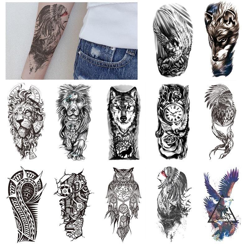 Lion and wolf half-arm set, animal pattern simulation tattoo stickers can be combined arbitrarily 11.4*21*0.25cm
Lion and wolf half-arm set, animal pattern simulation tattoo stickers can be combined arbitrarily 11.4*21*0.25cm