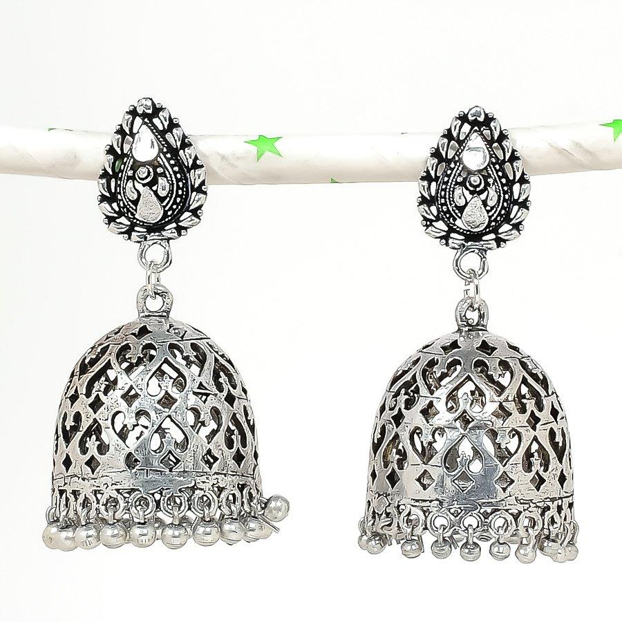 Натуральные индийские серьги Jhumki с драгоценным камнем, серебряные серьги в этническом стиле Бали, 2,17 дюйма, L0d36
Натуральные индийские серьги Jhumki с драгоценным камнем, серебряные серьги в этническом стиле Бали, 2,17 дюйма, L0d36