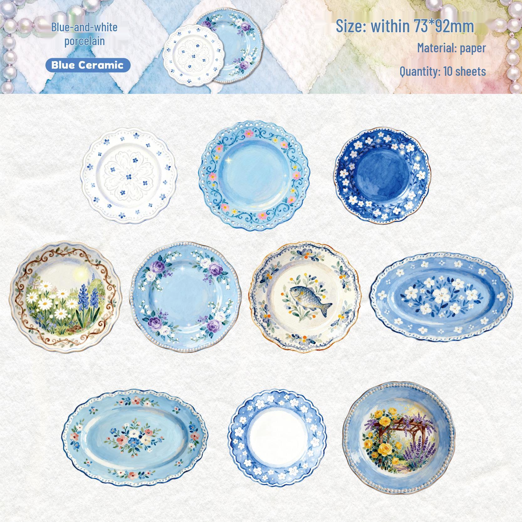 RetroStory Porcelain Dream Sticky Notes: Handwritten-Style Journals, Food-Themed Background, 10 Sheets/Pack
RetroStory Porcelain Dream Sticky Notes: Handwritten-Style Journals, Food-Themed Background, 10 Sheets/Pack