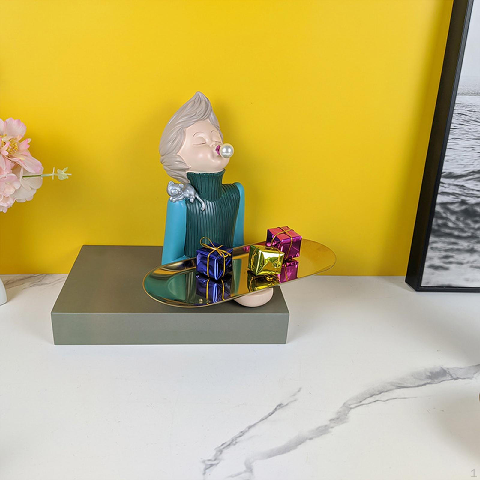 Figurine Jewelry Table Centerpiece Organizer Keys Crafts Storage Tray Sculpture Vanity for Blue Clothes
Figurine Jewelry Table Centerpiece Organizer Keys Crafts Storage Tray Sculpture Vanity for Blue Clothes