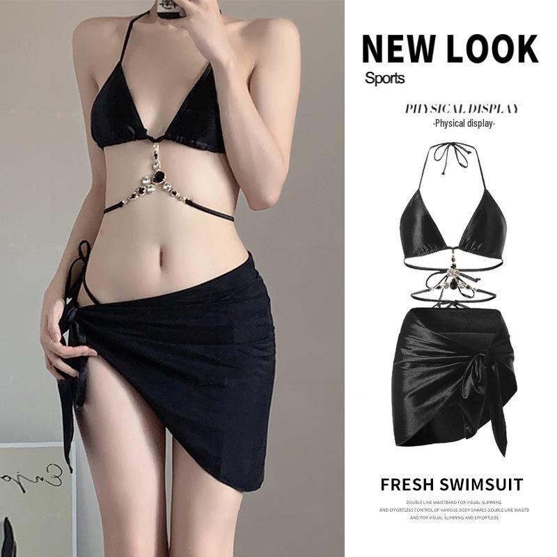 2024 Women s Black Gem Three-Piece Split Swimsuit: High-Grade Strap Bikini for Hot Spring білий
2024 Women s Black Gem Three-Piece Split Swimsuit: High-Grade Strap Bikini for Hot Spring білий
