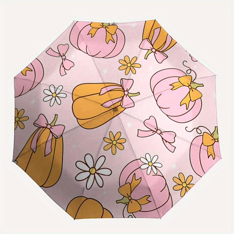 1pc Pumpkin Floral Automatic Open/close Umbrella, 8-Rib sturdy structure, Portable Travel Umbrella, Parties, Everyday Use, Outdoor Accessory
1pc Pumpkin Floral Automatic Open/close Umbrella, 8-Rib sturdy structure, Portable Travel Umbrella, Parties, Everyday Use, Outdoor Accessory