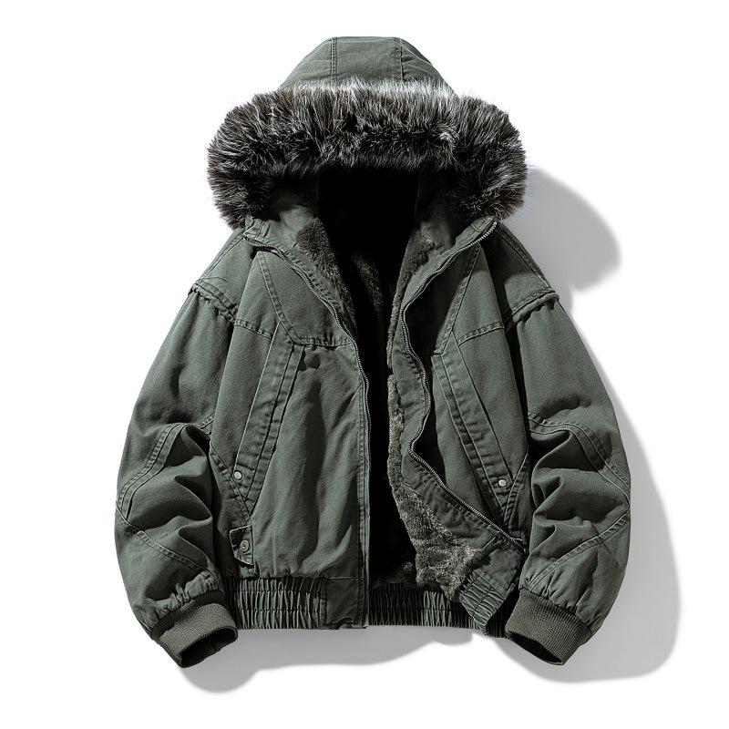 Men s Winter Hooded Thick Fur Collar Cotton Jacket 4XL армія зелений колір
Men s Winter Hooded Thick Fur Collar Cotton Jacket 4XL армія зелений колір
