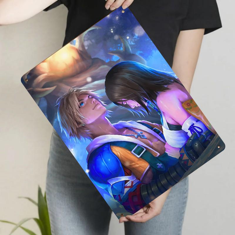 Final Fantasy Tidus and Yuna Metal Wall Art Decorative Painting for Home Living Room Game Room Decoration 20x30cm(7.8x11.8inch)
Final Fantasy Tidus and Yuna Metal Wall Art Decorative Painting for Home Living Room Game Room Decoration 20x30cm(7.8x11.8inch)