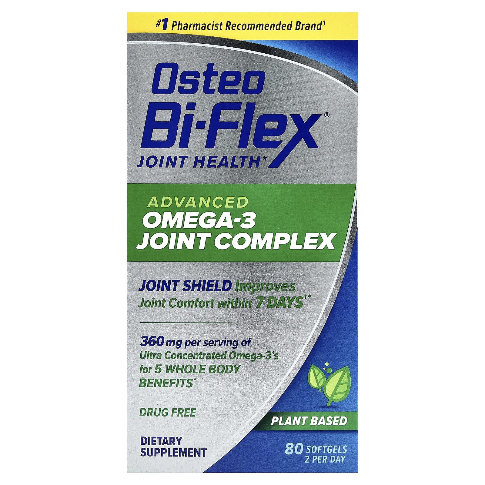 Osteo Bi-Flex, Розширений суглобовий комплекс Омега-3, 80 м яких капсул
Osteo Bi-Flex, Розширений суглобовий комплекс Омега-3, 80 м яких капсул