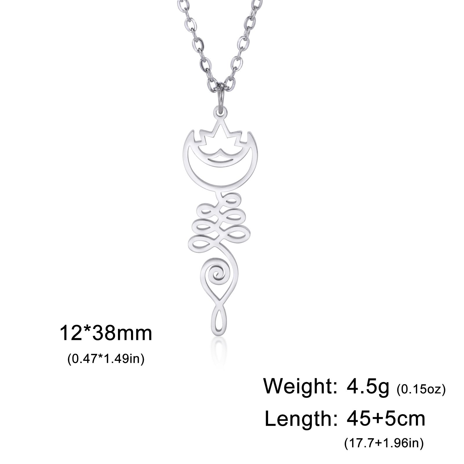 Cazador Stainless Steel Lotus Flower Yoga Om Unalome Pendant Necklace for Women Gift Buddhism Neck Chain Mandala Amulet Jewelry 45-50 cm
Cazador Stainless Steel Lotus Flower Yoga Om Unalome Pendant Necklace for Women Gift Buddhism Neck Chain Mandala Amulet Jewelry 45-50 cm
